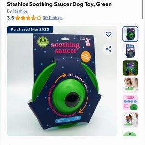 Soothing Saucer Dog Toy - Green